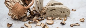 Сыр Lapsu Mājas с белыми грибами