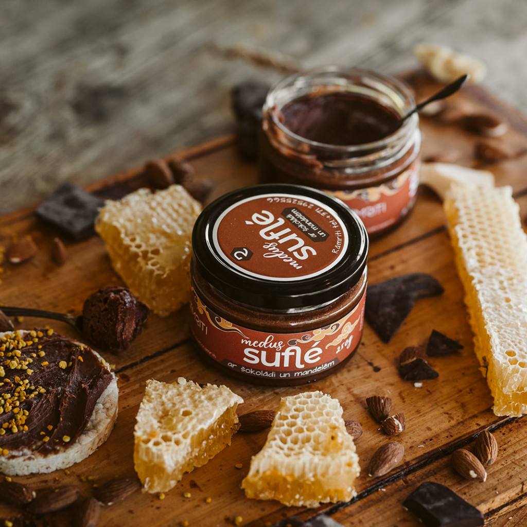 Šokolādes-Mandeles medus suflē 250g