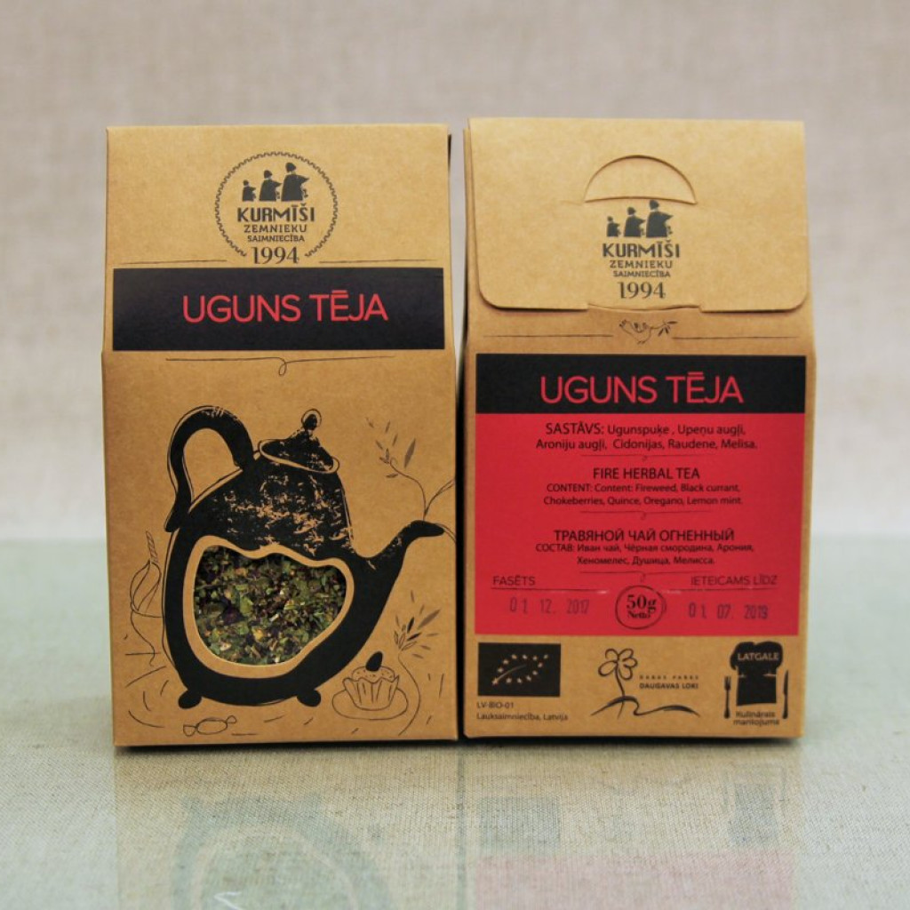 Zāļu tēja Uguns (beramā) bioloģiska 50g