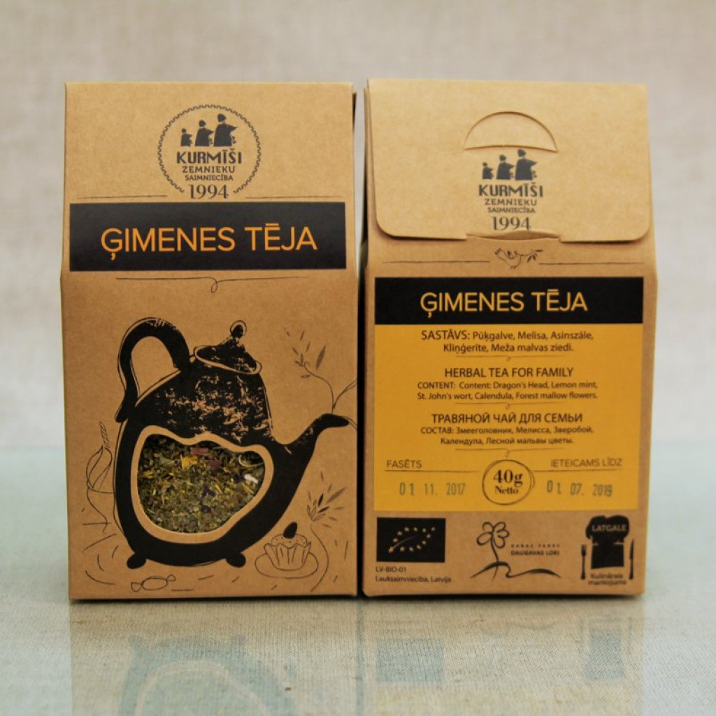 Zāļu tēja Ģimenes (beramā) bioloģiska 40g