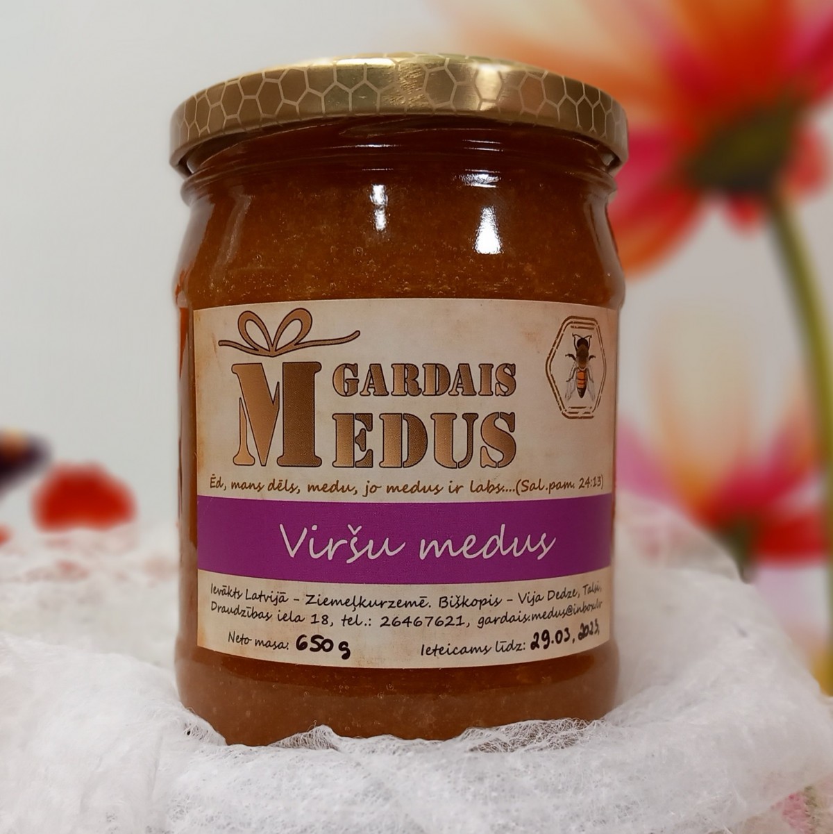 Viršu medus 630g