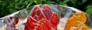 Candies made from natural berry syrups - small