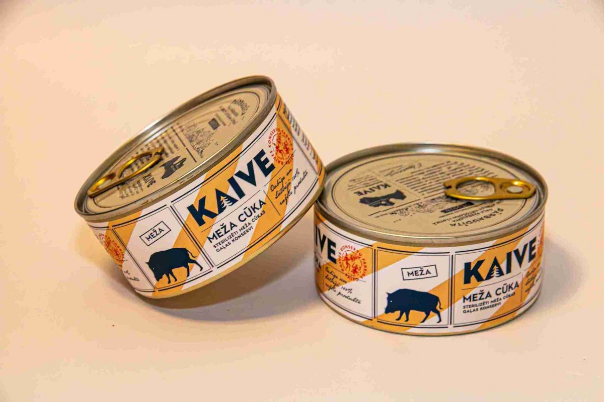 Canned wild boar meat (sterilised)