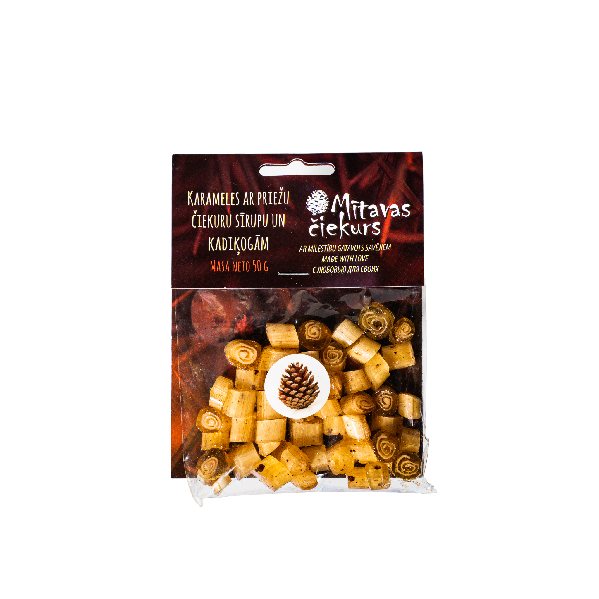 Männikäbi-kadakamarja karamellid 50g