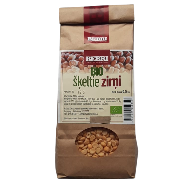 Organic split peas 1 kg