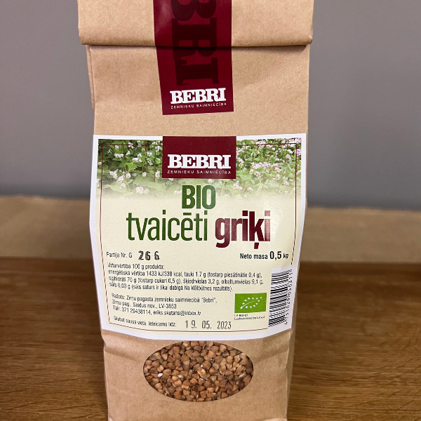 Organic steamed buckwheat 1 kg