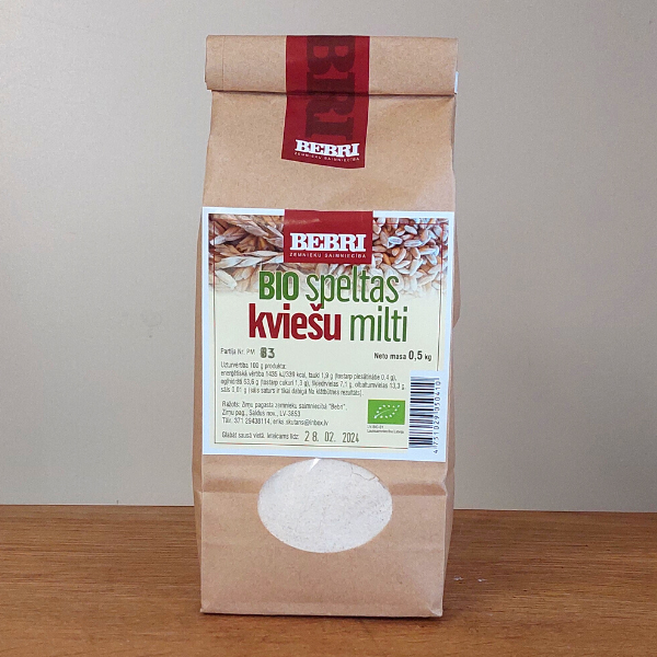 BIO speltas kviešu milti 1kg