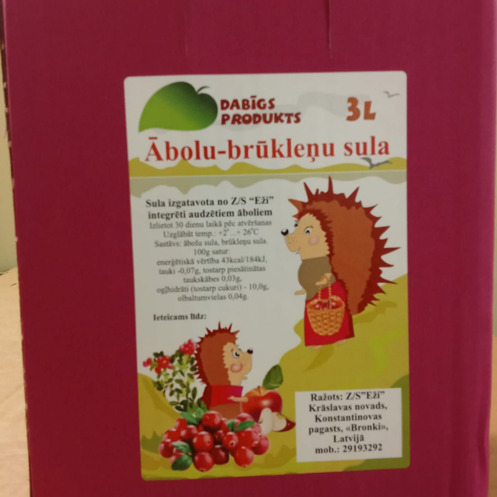 Obuolių ir bruknių sultys