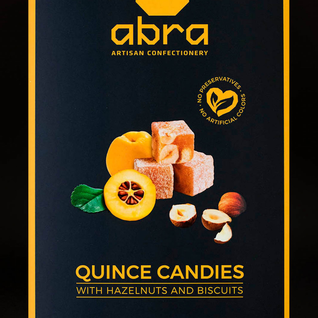 Quince marmalade sweets with hazelnuts and biscuits 150g