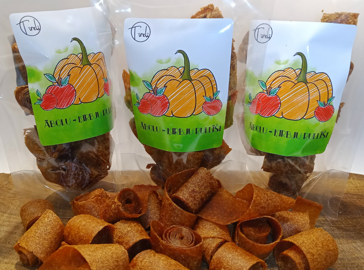 Ābolu - Ķirbju Rullīši 100g