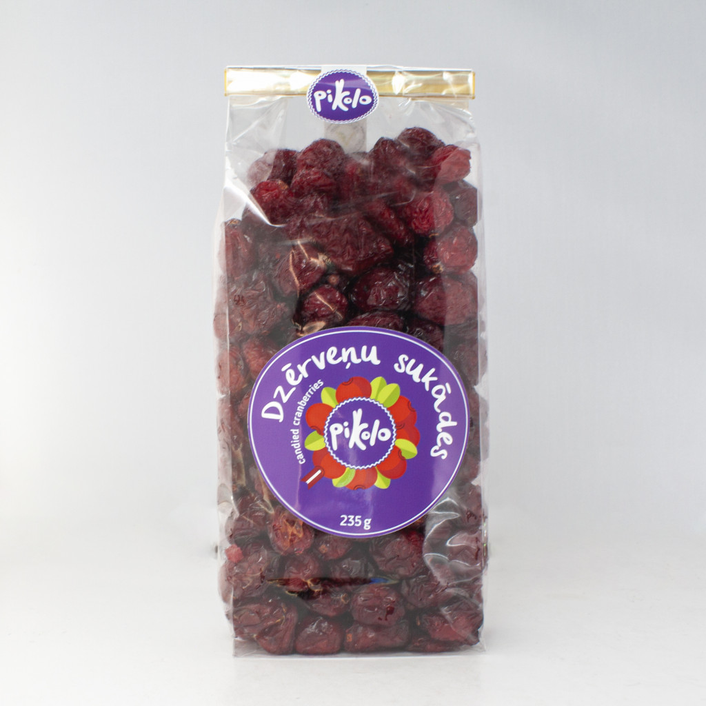 Suhkrustatud jõhvikad 235 g